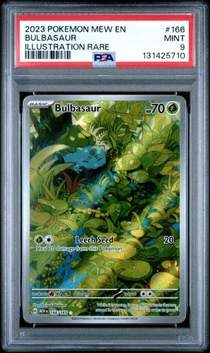 Bulbasaur 166/165 Sv: Scarlet & Violet 151 Holo PSA 9