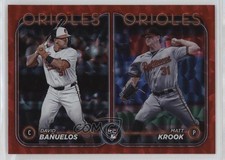 2024 Update Rookie Combo Red Crackle Foilboard David Banuelos Matt Krook 2qw