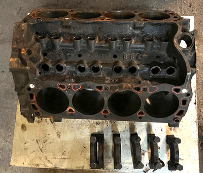 Used OEM 1987 & Other Ford 302 5.0 Roller Cam STD Bore Engine Block E7TE-6015-CA