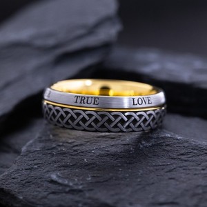 Authentic Eternal Embrace: The Celtic Love Knot Amulet Ring