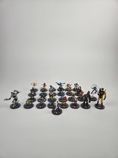 HeroClix Lot - 33 Mixed Marvel  DC Figures - Starter Collection - As-Is