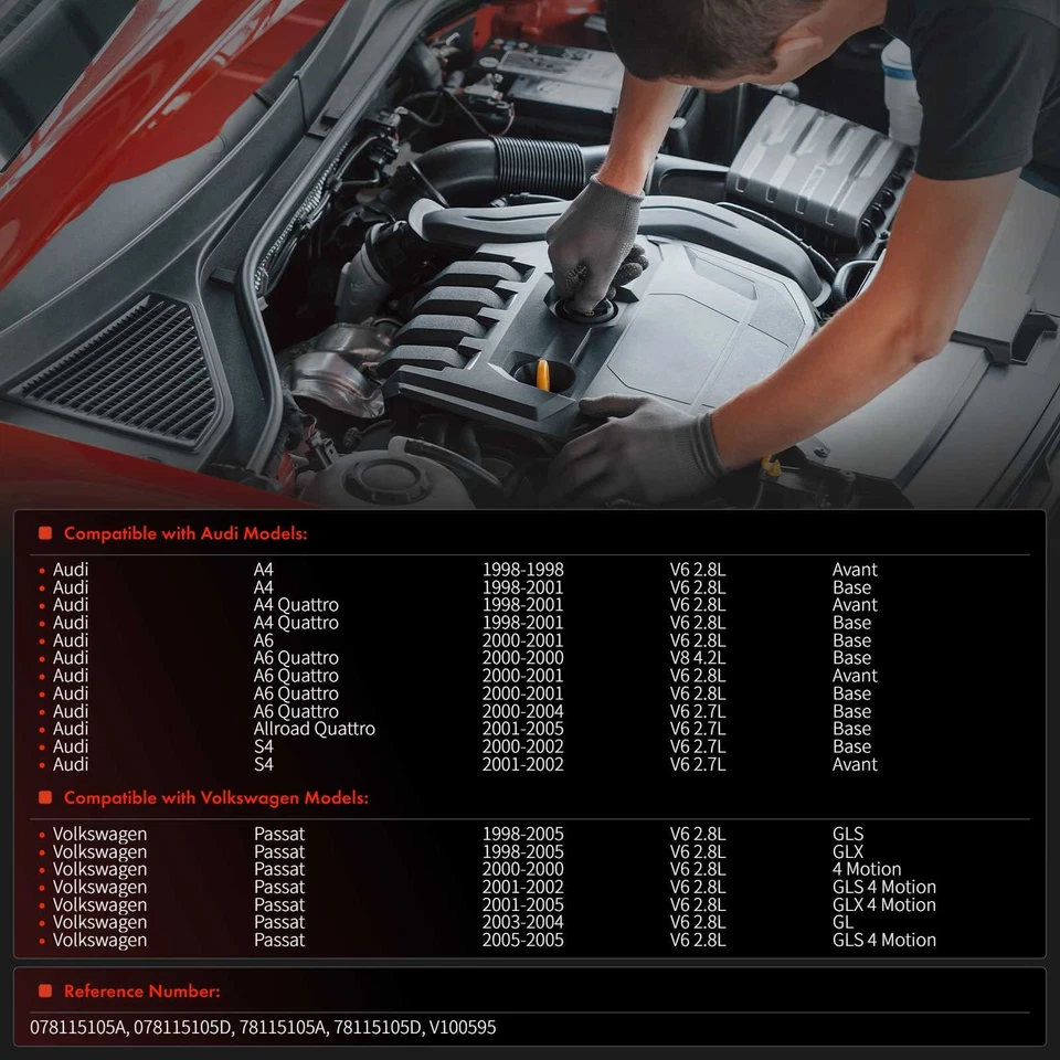 Engine Oil Pump for Audi A4 A4 Quattro 98-01 A6 A6 Quattro S4 Volkswagen Passat - Image 2 of 4