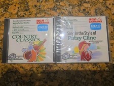 Two RCA Karaoke CD G Patsy CLINE COUNTRY CLASSICS MALE-FACTORY SEALED