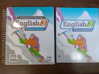 BJU English 3 Writing and Grammar Teachers Manual With CD Student Workbook NEW
