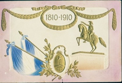 Präge Ak Argentinien, San Martin, Denkmal, Jubiläum der Revolution... - 4158303