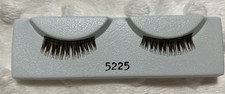 UNBRANDED 5225 Unique Upper Doll Eye DARK BROWN Lashes 3/4" x 1/8" to 1/4"