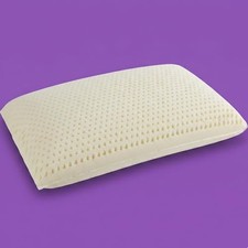 Talalay Latex Sleeping Pillow, Soft Bed Pillow with Cotton Pillowcase Helps R...