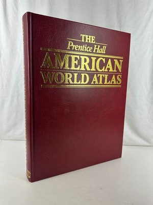 The Prentice-Hall American World Atlas (1984, HC No DJ) Color Maps