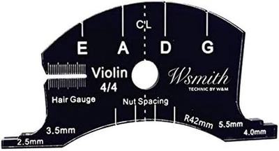 1pcs 4/4 Violin Bridges Repair Reference Tool Fingerboard Scraper Making Templa - image 1 of 4