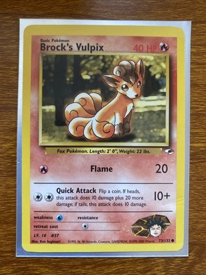 Brock's Vulpix #73 Pokemon Gym Heroes