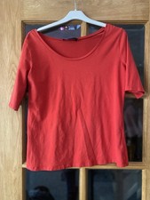 Weekend Max Mara Red T-shirt Size XL Butterfly