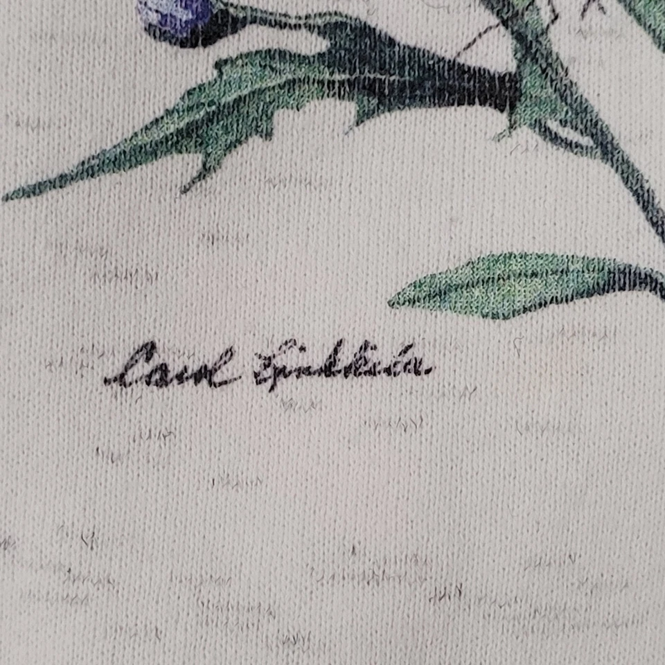 Sudadera Vintage Flower Bird Mujer Mediana 18x23 Gris Foto 3 de 4