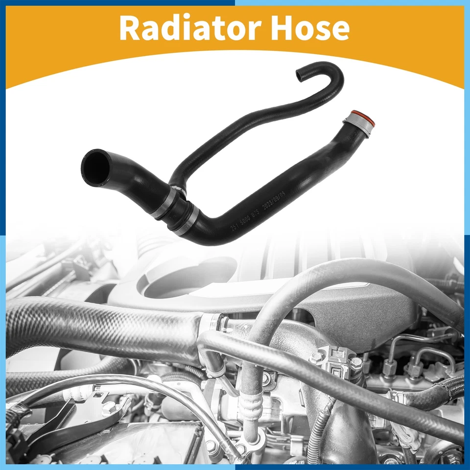 Radiator Hose for Mercedes-Benz R350 3.5L 06-11 No.A2515000075 Rubber Black - Image 2 of 4