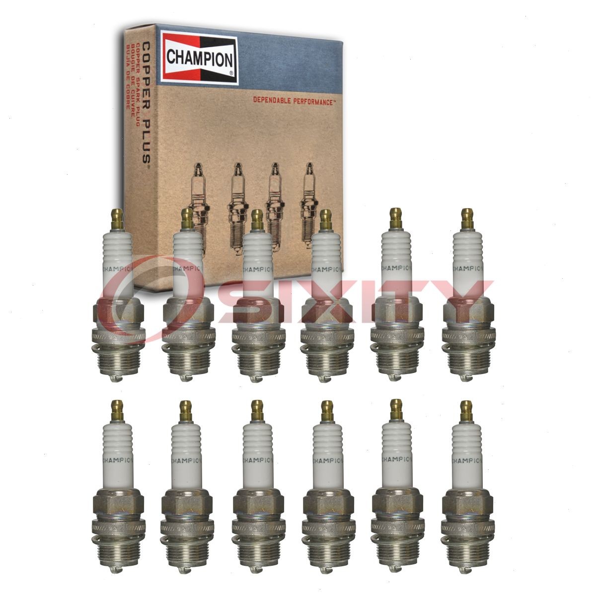 12 pc Champion Industrial Spark Plugs for 1916-1923 Packard Twin Six gn