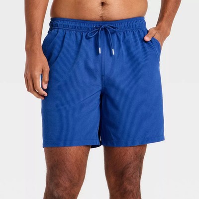 Men 7'' Swim Trunks with Boxer Brief Liner - Goodfellow & Co