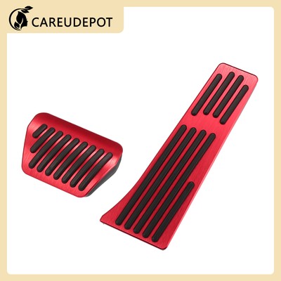 Red Brake Gas Accelerator Pedal Covers Kit Pedal Pads for BMW X3 X4 X5 X6 X7 New