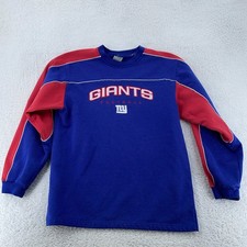 New York Giants Sweatshirt Youth XL Blue Reebok NFL Football Sports Long Sleeve
