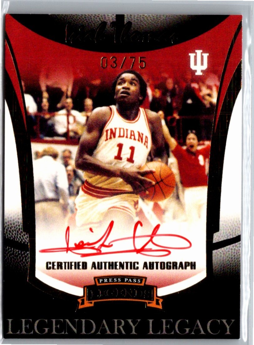 2007-08 Press Pass Legendary Legacy Isiah Thomas Auto 3/75 #SSP