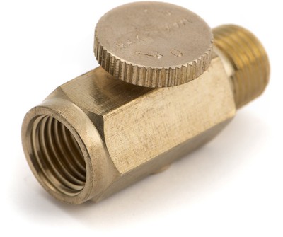 Titan Tools 19442 Brass 1/4 NPT Thumbscrew Air Flow Regulator Valve Control