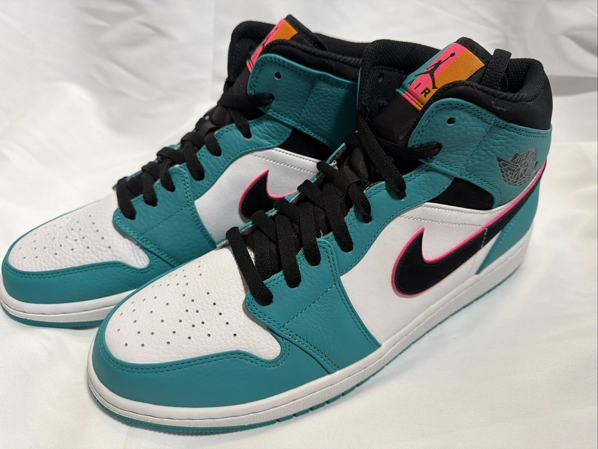2018 Nike Air Jordan 1 Mid SE South Beach Size 14 Used Rare Promo Sample NDS Air Jordan 1 Mid SE South Beach | 852542-116 | Laced main image 2