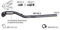 Ernst Abgasrohr 053402 FüR Opel Astra Zafira CC T98 GTC A04 Nach Katalysator L08