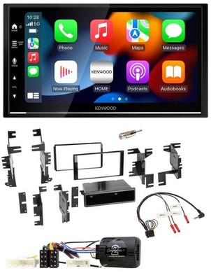Kenwood DAB USB Bluetooth 2DIN Lenkrad Autoradio für Nissan Cube ab 2009 Frontie