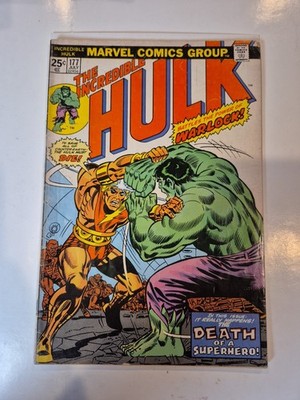 The Incredible Hulk #177 (Marvel Comics July 1974) Hulk Vs. Adam Warlock!!