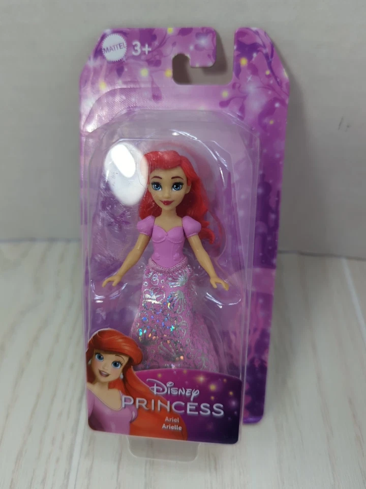 Disney Princesa Sirenita Ariel Mini Muñeca Figura Mattel 3.5-4" Foto 2 de 4