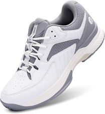 FitVille Men's Wide Tennis Shoes Comfortable Pickleball Shoes with Arch Suppo...