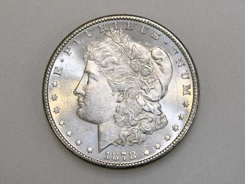 1878-S $1 MORGAN SILVER ONE DOLLAR CH/GEM BU