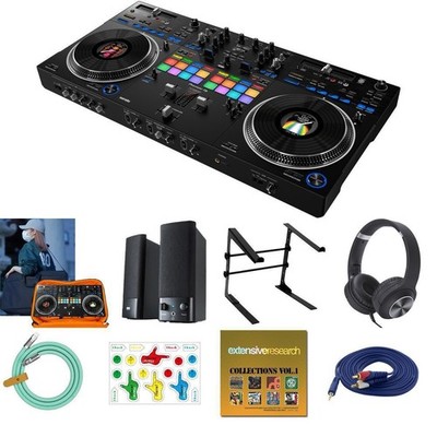 Pioneer DJ DDJ-REV7 DJ Controller with Case, Speakers, Headphones & Accessories