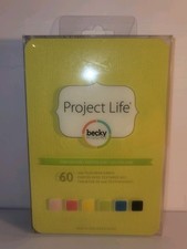 Project Life 4"x6" 60 Cards Becky Higgins Kiwi edition Textured Cards