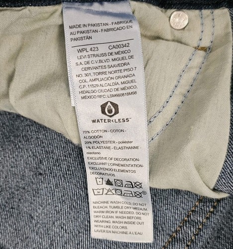Womens Levi Signature stretch denim blue jeans size 16M, mid-rise bootcut - Picture 6 of 14