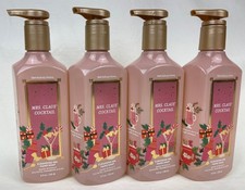 Lot of 4 Bath Body Works Mrs. Claus Cocktail Cleansing Gel Hand Soaps