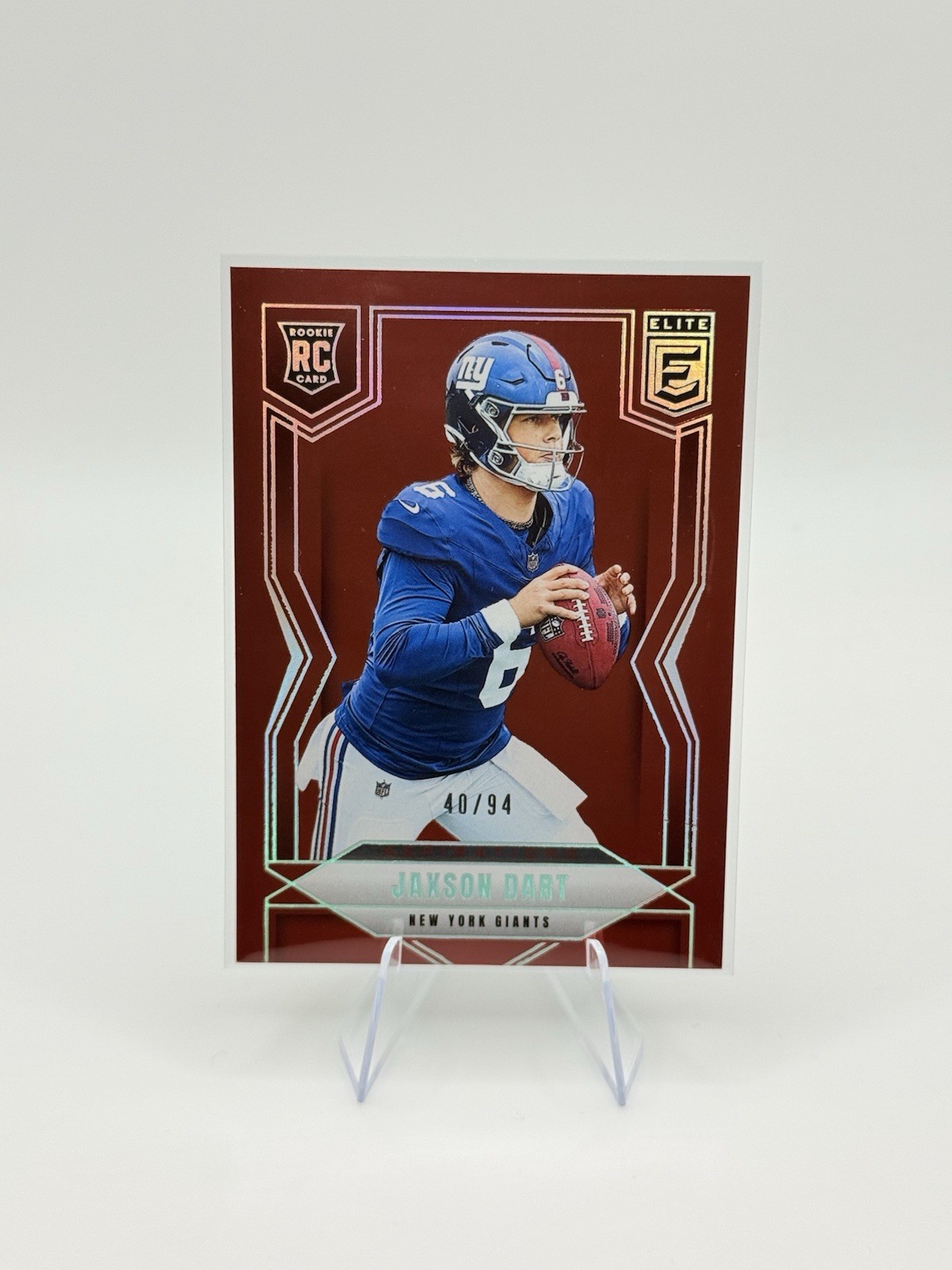 2025 Donruss Elite Aspirations Red Jaxson Dart RC Giants #/94