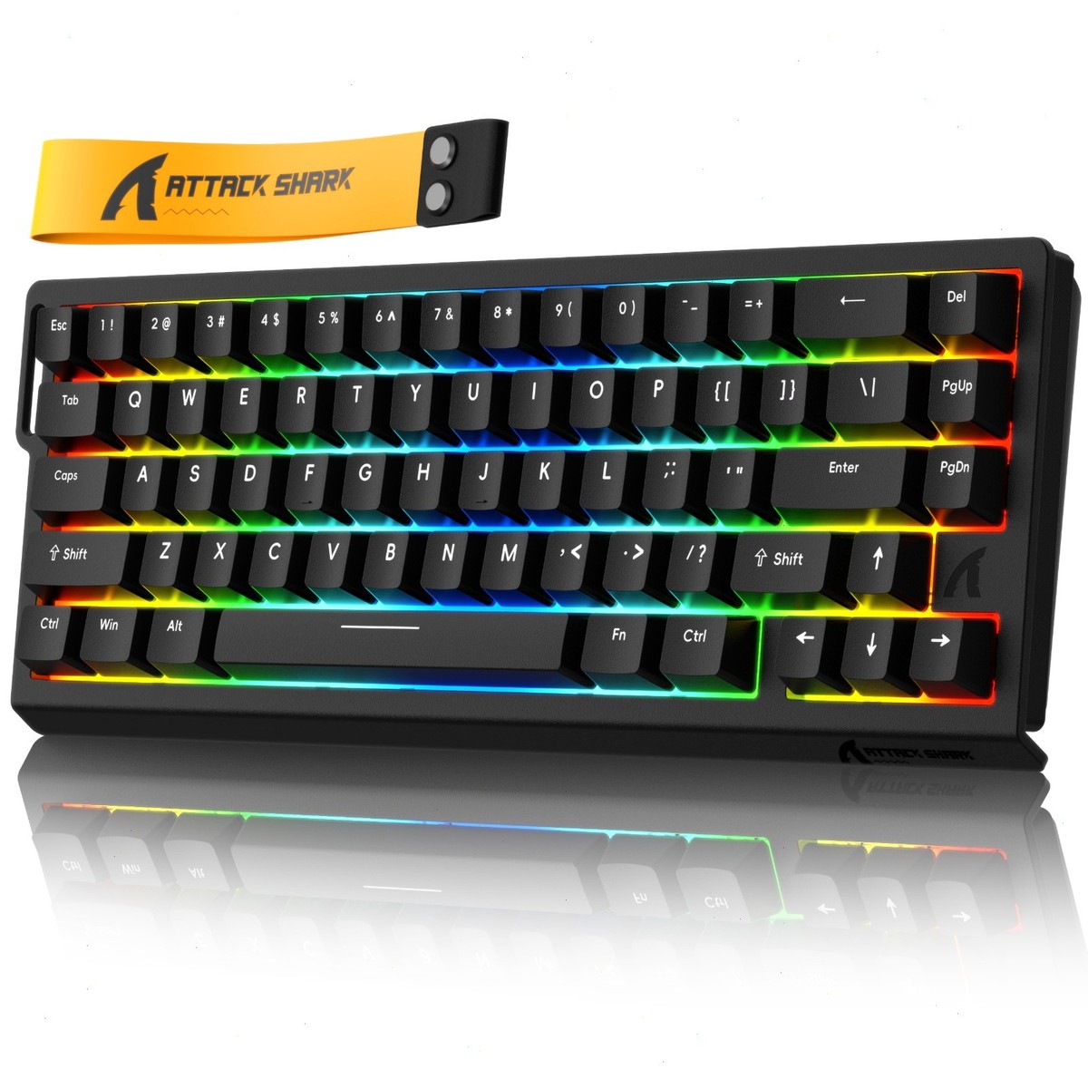 キーボード ATTACK SHARK X68HE X68 HE 8KHz Rapid Trigger Keyboard | 0.01mm RT Accuracy