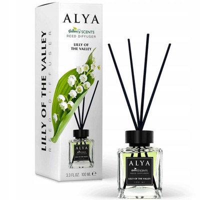 40,67 /L- 12x Alya Duftstäbchen Dekorativer Lufterfr.- Lilly Of The Valley-100ml