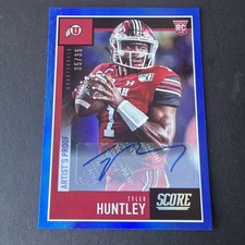 2020 Score #370 Tyler Huntley Artist’s Proof Blue Auto #/35 RC Artist’s Proof