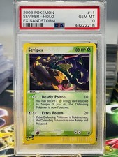 PSA 10 Seviper 11/100 EX Sandstorm Holo Rare Pokemon Card on eBay