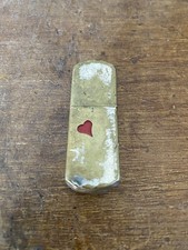 Briquet de Poilu-Art de tranchée WW1-As de coeur rouge-French Trench art lighter