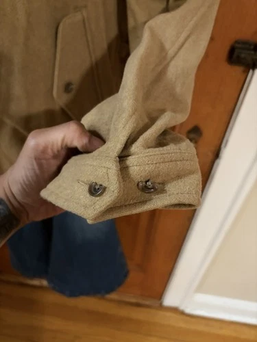 Vintage Polo Ralph Lauren Wool Harrington Jacket Mens Large Camel Tan Full Zip image 4