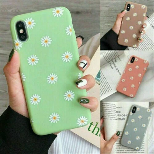 For iPhone 12/11 XS Max XR 8 7 Plus Back Case Cover Matte Shockproof Daisy TPU - Image 3 of 4