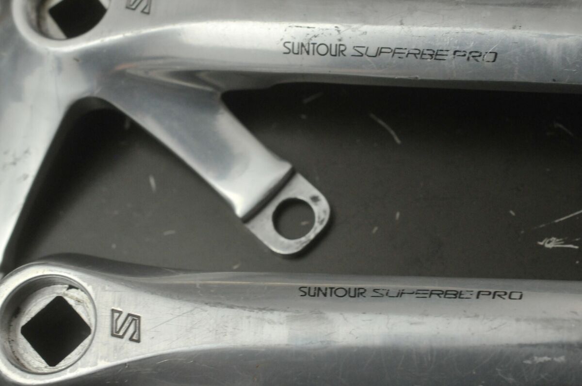 Suntour Superbe Pro Track Bike Crank Crankset NJS Certified Suntour Superbe Pro Track Bike Crank Crankset NJS Certified