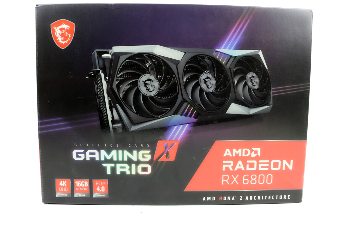 【ほぼ未使用】Radeon RX 6800 GAMING X TRIO 16G Radeon RX 6800 GAMING X TRIO 16G
