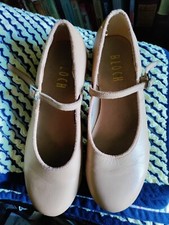 TAP SHOES - Bloch Ladies Size 6 Tan Leather Techno Taps. VG cond., Good 1st pair
