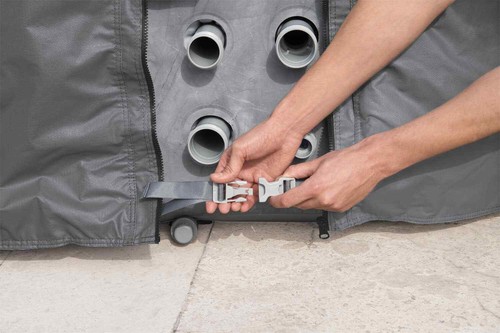 EnergySense LAY-Z-SPA Thermo-Komplettabdeckung Plus 201x201x80 cm Eckig Bestway - Bild 4 von 6