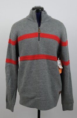 Quiksilver Dude Windblock Sweater Men's Size M Gray #72B3