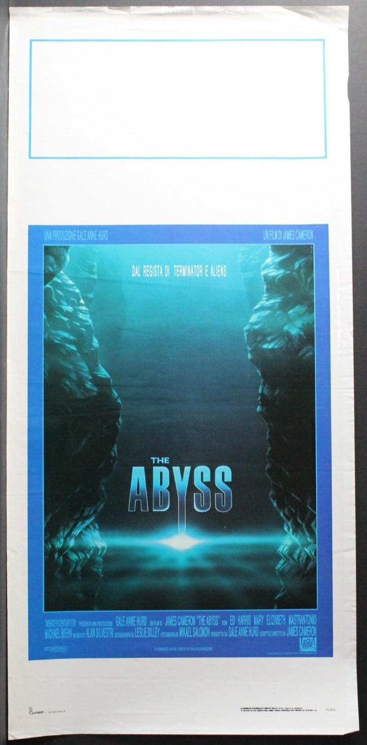 Locandina originale film The Abyss (1989) - Regia di James Cameron
