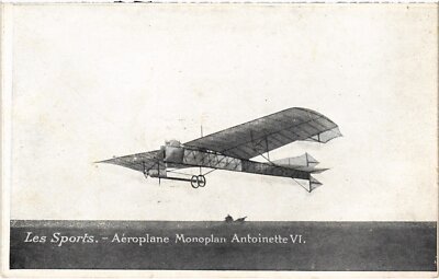 PC AVIATION AEROPLANE MONOPLAN ANTOINETTE SPORTS (a40364)