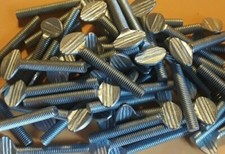 10-32 x 2" THUMB SCREWS, TYPE B, NO SHOULDER, ZINC, SELECT QTY